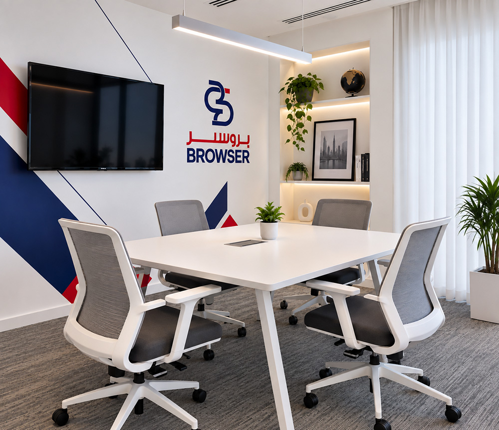 The BROWSER team working together in the Dubai studio