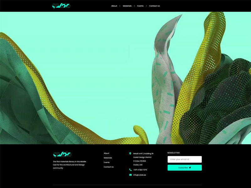Colab Website Design, Dubai Design District by BROWSER