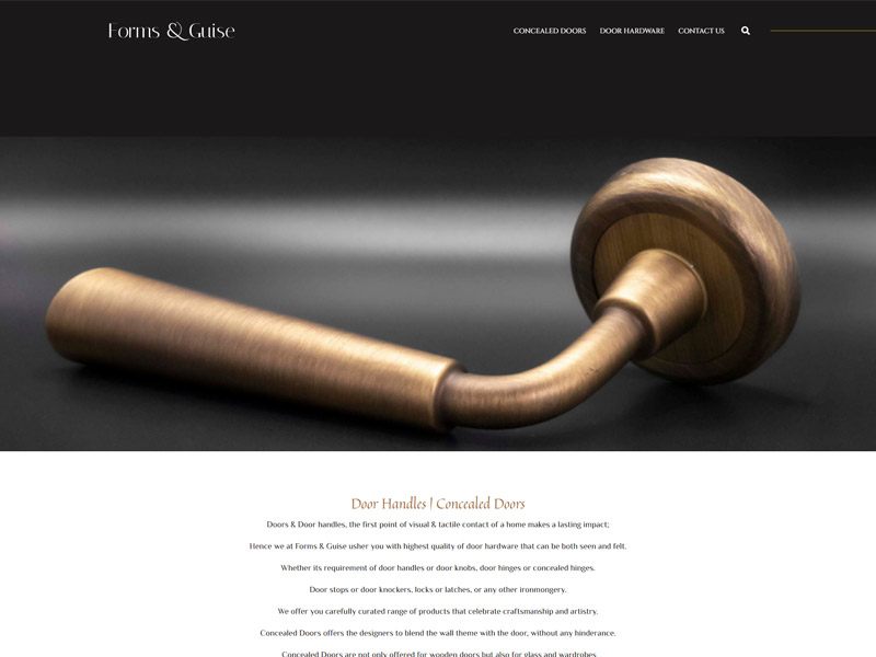 Forms & Guise Website by BROWSER