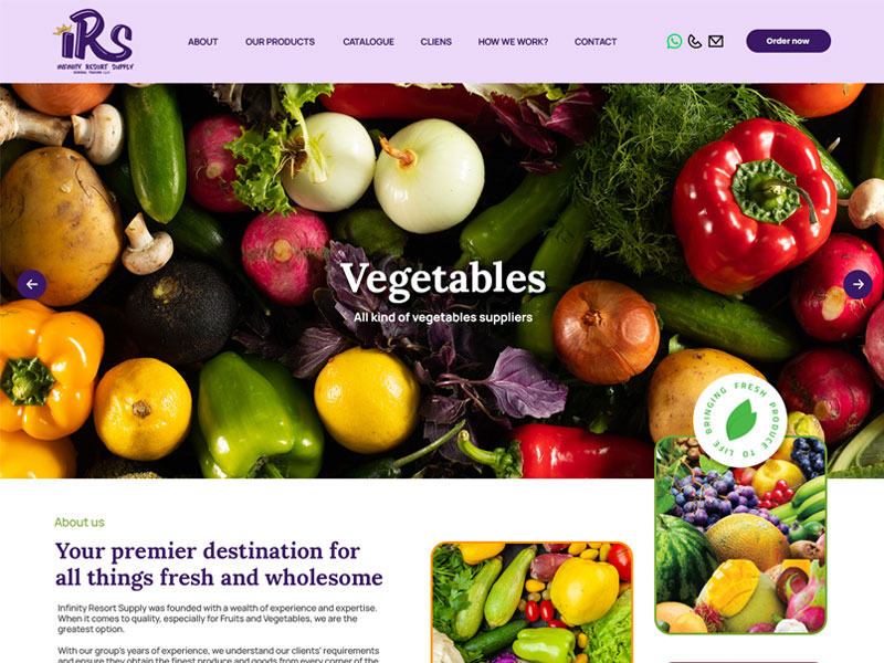 IRS retail website designed in Dubai