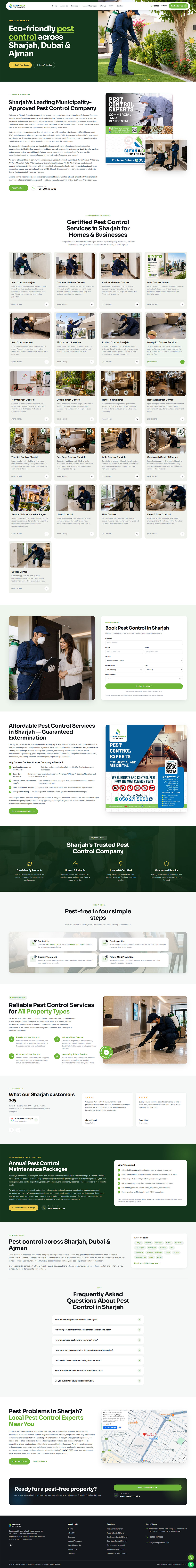 Clean & Green Pest Control — clean green cleaning homepage